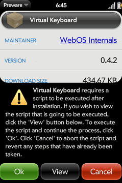   Virtual Keyboard  Palm Pre #3
