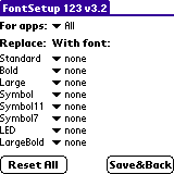 Замена системных шрифтов в Palm #2