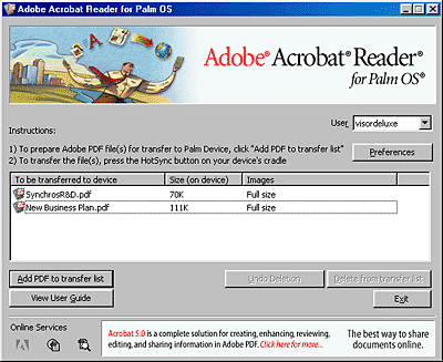 Acrobat Reader для Palm OS #3