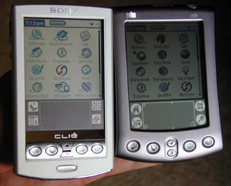 Palm m505  Sony PEG-N710C  