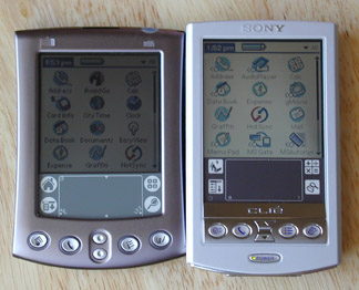 Palm m505  Sony PEG-N710C  