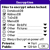 TealLock – на страже данных, хранящихся в Palm