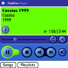 Мультимедиа-плеер Real Player для Palm OS 5.0