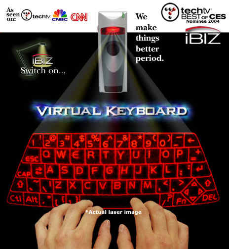 Виртуальная клавиатура воплощена в реальность: iBIZ Virtual Keyboard