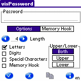 visPassword for Palm OS