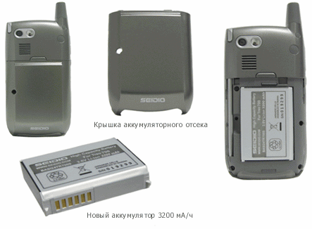 3200 мА*ч Seidio Extended Treo Battery