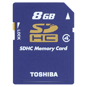 Toshiba SDHC Card 8Gb