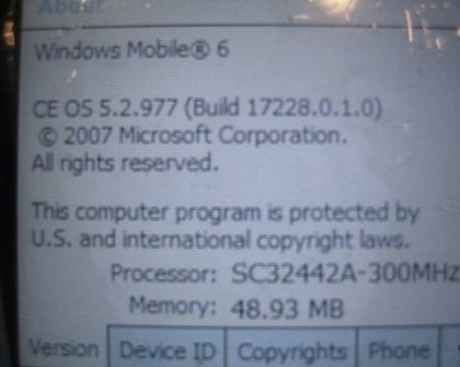 Palm Treo 750    Windows Mobile 6 #2