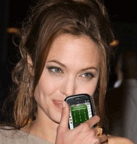 Angelina Jolie & Palm Pre