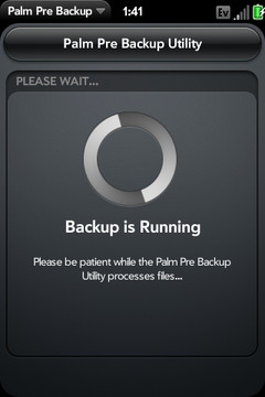 Palm Pre Backup:     webOS #2