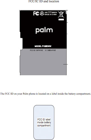 Palm Pixi Pixe FCC