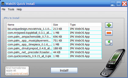 WebOS Quick Install