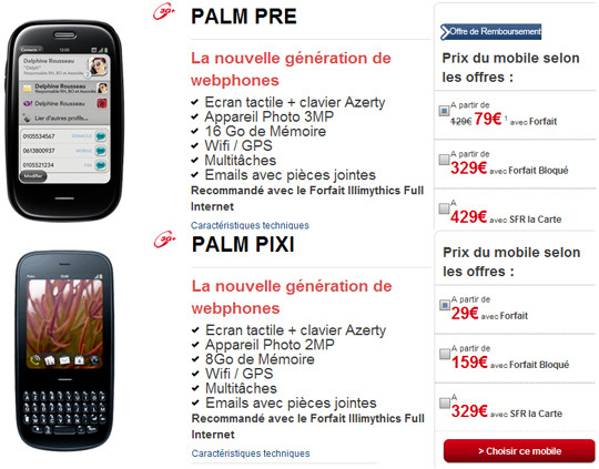 SFR Palm Pre Plus & Pixi Plus