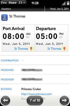 TripIt webOS #1