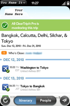 TripIt webOS #2