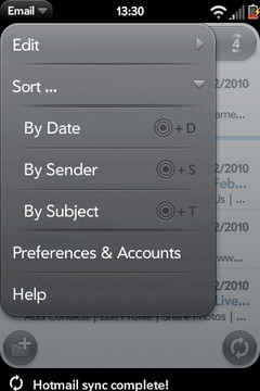 webOS 1.4 Email #2