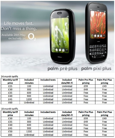 Palm Pre Plus  Pixi Plus:     28 