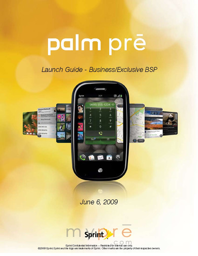  Sprint Palm Pre / Launch