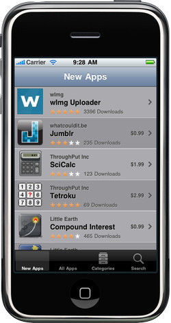 iPhone Palm App Catalog