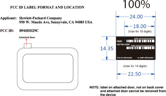 HP TouchPad    FCC