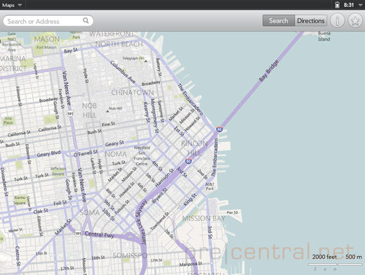 Touchpad SDK Maps