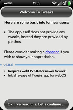Tweaks webOS # 1