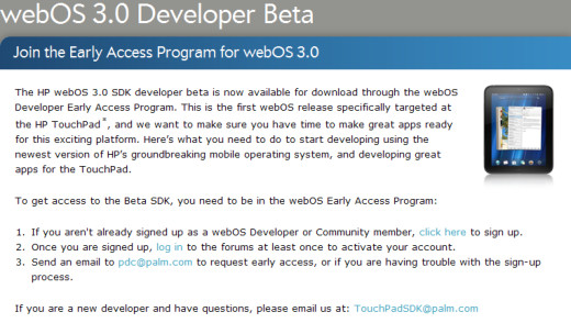 webOS 3.0 SDK
