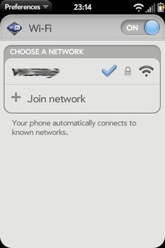 Настройки webOS Wi-Fi