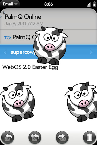 Пасхальное яйцо в webOS 2.0 Easter Egg
