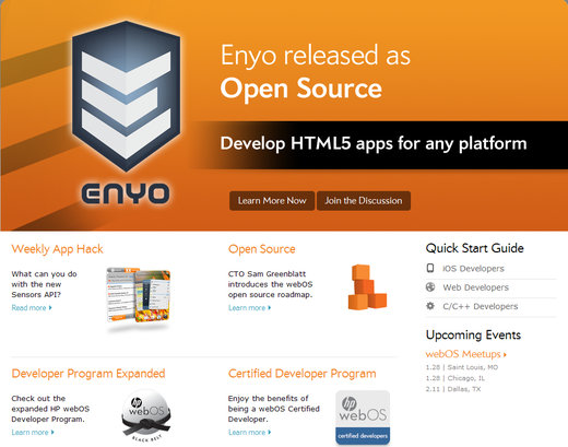 Enyo - open source object-oriented JavaScript framework