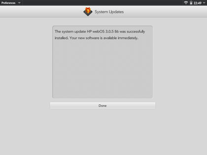 HP webOS 3.0.5 HP webOS 3.0.5