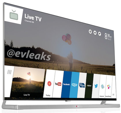 Первое фото интерфейса телевизора LG на базе платформы webOS